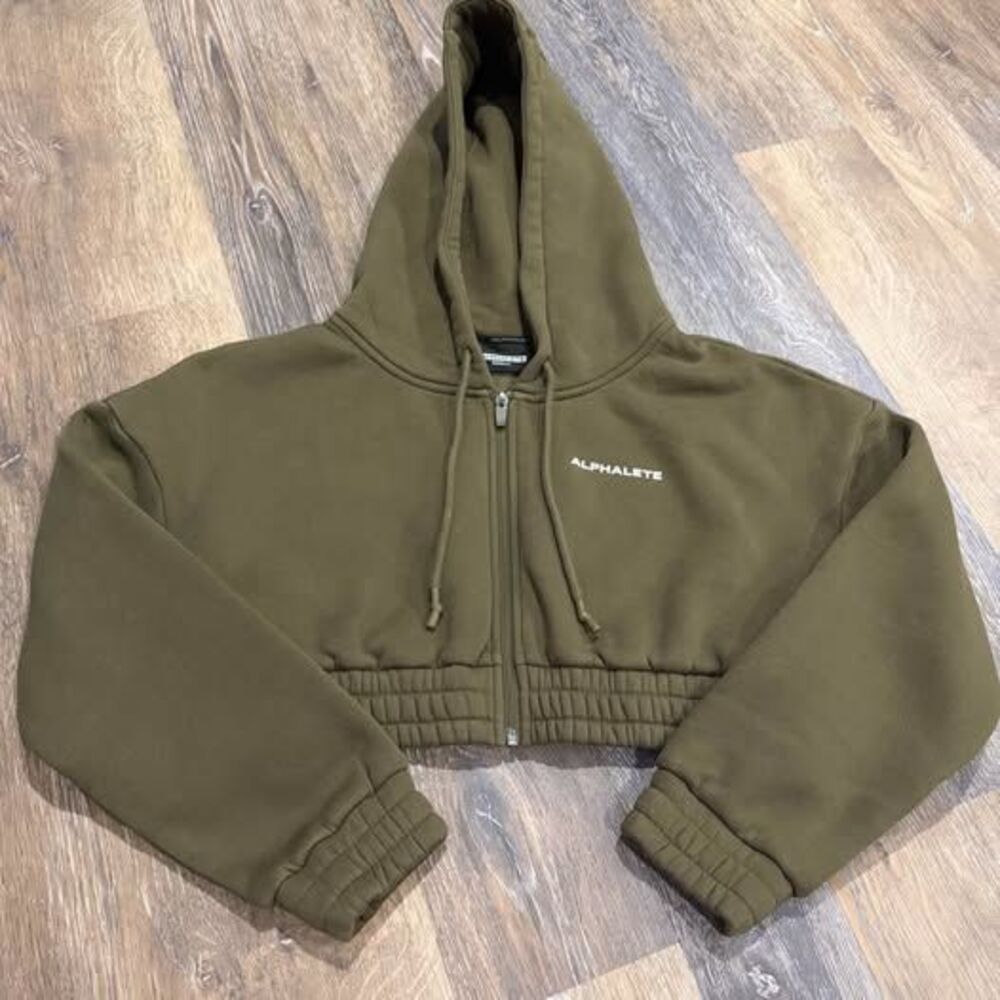 Alphalete small Cropped Zip-Up Hoodie